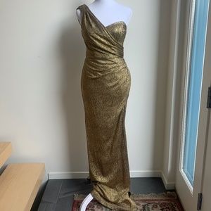 STUNNING gold dress Xscape by Joanna Chen